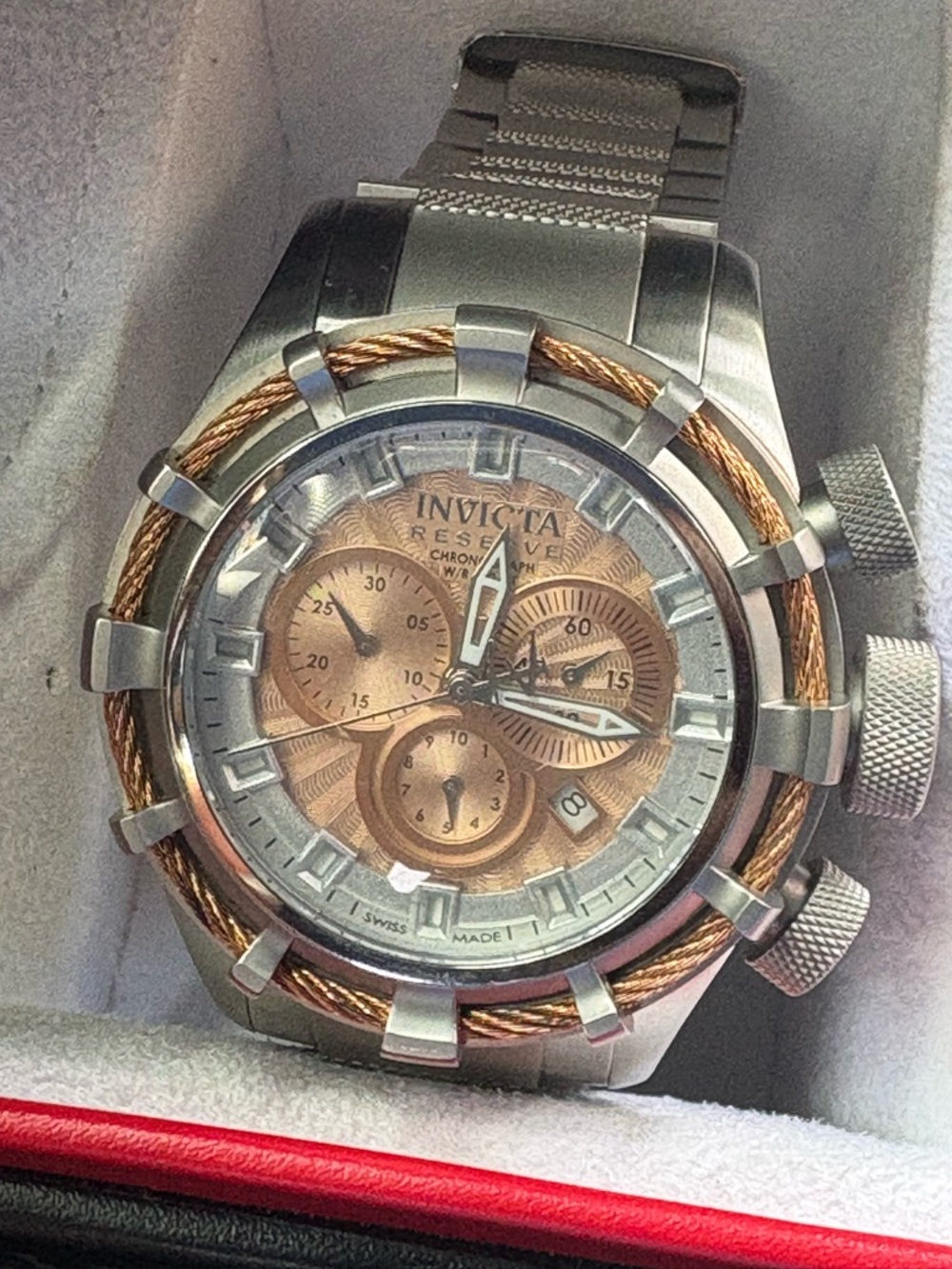 Invicta Reserve Bolt Swiss Ronda 5040.D Caliber Men's Watch